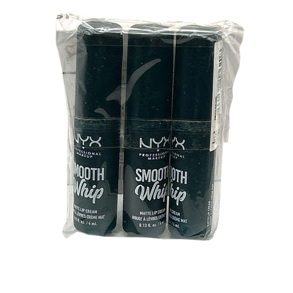 3 Pack NYX Smooth Whip Matte Lip Cream Feelings WMLC16 Teal Blue Full Size NEW